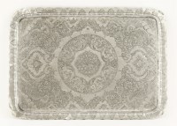 Lot 7 - A Persian silver tray
