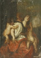 Lot 1381 - After Sir Anthony van Dyck
'CHARITY'
Oil on canvas