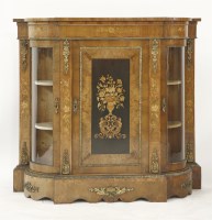 Lot 1546 - A Victorian walnut and inlaid credenza
