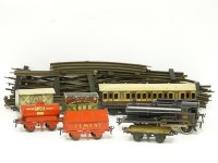 Lot 145 - A Bing black lithographed C/W 4 - 4 - 0 'George V' No 2663 locomotive