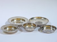 Lot 106 - Two small silver Armada dishes