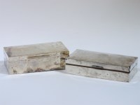 Lot 172 - Two silver cigarette boxes