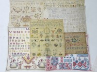 Lot 336 - A collection of approximately forty samplers
