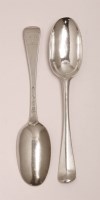 Lot 114 - A set of eight George II Irish silver hanoverian pattern tablespoons