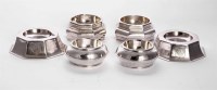 Lot 182 - A pair of silver trencher salts