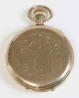Lot 345 - A 9ct gold Waltham USA hunter pocket watch