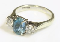 Lot 439 - A 9ct white gold
