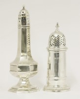 Lot 77 - An Art Deco silver caster