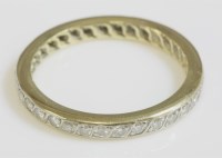 Lot 461 - A gold diamond set full eternity ring
