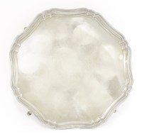 Lot 189 - A silver salver