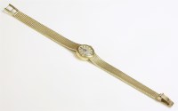 Lot 421 - A ladies' 9ct gold Omega mechanical bracelet watch