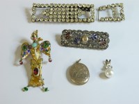 Lot 66 - A late Victorian champlevé enamel back and front locket