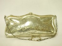 Lot 94 - A ladies silver purse