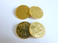 Lot 51 - A pair of gold chain link cufflinks
