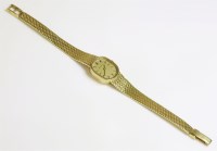 Lot 470 - A ladies' 18ct gold Zenith mechanical bracelet watch