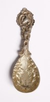 Lot 226 - A Victorian cast silver gilt caddy spoon