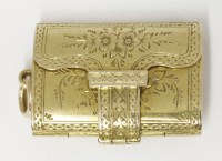 Lot 253 - A novelty gold box