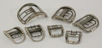 Lot 225 - A pair of George III silver buckles