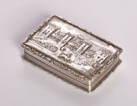 Lot 243 - A Victorian silver 'castle top' vinaigrette