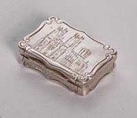 Lot 244 - A Victorian silver 'castle top' vinaigrette