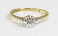 Lot 460 - A single stone diamond ring