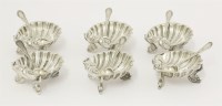 Lot 128 - A set of six Victorian silver salts
