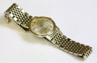Lot 414 - A gentlemen's gold-plated Omega Automatic Seamaster de Ville bracelet watch