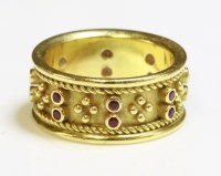 Lot 462 - An Etruscan style gold band ring by Patricia Ann Frittauro