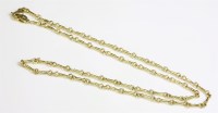 Lot 500 - An 18ct gold bar and ring link chain