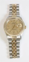 Lot 523 - A gentlemen's bicolour Rolex Oyster Perpetual Datejust watch