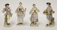 Lot 48 - A set of four Meissen Figures