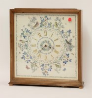 Lot 38 - An electric walnut mantel clock