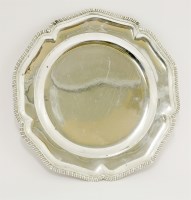 Lot 198 - A William IV silver plate