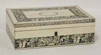 Lot 70 - An Anglo-Indian Vizagapatam ivory box