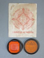 Lot 229 - A wax seal bearing the crest of A W N Pugin