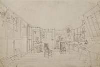 Lot 231 - Augustus Charles Pugin (1762-1832)
with possible additions by Augustus Welby North Pugin (1812-1852)
OFFICE AT STORE STREET