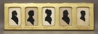 Lot 233 - Five silhouettes