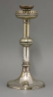 Lot 235 - A silver-plated candlestick