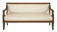 Lot 627 - A Biedermeier walnut settee