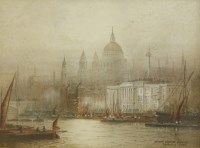 Lot 271 - Frederick Edward Joseph Goff (1855-1931)
'BELOW LONDON BRIDGE';
'LONDON BRIDGE'
A pair