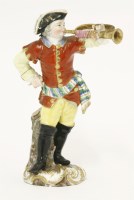 Lot 46 - A Meissen Figure of a trumpeter