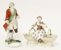 Lot 48 - A Meissen Figural Salt
