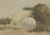 Lot 262 - John Varley OWS (1778-1842) 
BYLAND ABBEY
