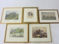 Lot 415 - A quantity of mostly 19th century watercolours