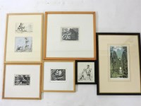 Lot 569 - Three engravings by Pamela Hughes