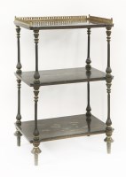 Lot 585 - An early Victorian japanned étagère