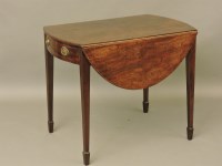 Lot 696 - A 19th century mahogany Pembroke table
