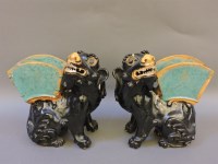 Lot 312 - A pair of 18th/19th century Chinese dogs of Fo