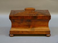 Lot 348 - A Regency mahogany tea caddy