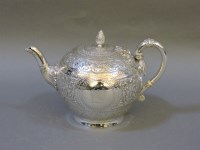 Lot 227 - A Victorian silver bachelor's teapot
